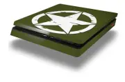 Skin for PS4 Slim Distressed Army Star Playstation 4 Console