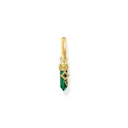 Buy Single crystal hoop earring with malachite by Thomas Sabo online - THOMAS SABO Australia