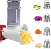 Kenwood Vegetable Cutter and Slicer Attachment - Stainless Steel Accessory for KVC/KVL Models - Shredder for Food Preparation