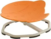 Kids Swivel Chair Rotating Seat Non Slip Balance Physical Equipment Sensory Toy for Children Boys Girls Improve Concentration, Orange