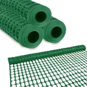 BISupply 4x400 ft Green Temporary Plastic Fencing for Garden and Work Sites