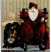 Snickerdoodles Yuletime Saint & Kitten Santa Doll Pattern Soft Sculpture