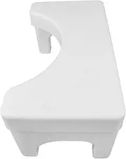 WEKADRIN Bathroom Toilet Stool Non Slip Poop Stool for Adults Compact Footrest for Squat Posture Durable Plastic Design Space Saving Bathroom Accessory