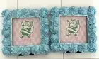 Set Of Two 4X4 Blue Frosting Portfolio Frames By Sheffield Home
