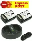 Wasabi Power Batteries & Charger for Panasonic DMW-BLF19, DMC-GH3 DMC-GH4 DC-GH5
