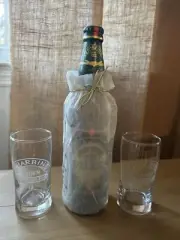 Harbin Collectible Beer Bottle And Glasses (2)