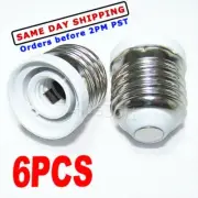 Superior Quality Durable Standard 6PCS E27 To E12 Socket for Light Bulb Lamp LED