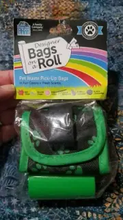 Designer Bags On A Roll Pet Waste Pick Up Bags In Rainforest Scent