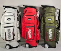在飛比找Yahoo奇摩拍賣-7-11運費0元優惠優惠-熱銷 新HONMA紅馬高爾夫球包標準球桿袋 男女士包拖輪go