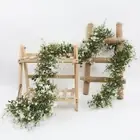 Hanging Garland Lifelike Greenery Artificial Plant Vines Greenery Leaves Wreath