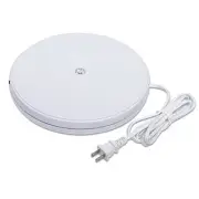 White Electric Motorized Rotating Turntable Display Stand with LED 10 Inch / ...