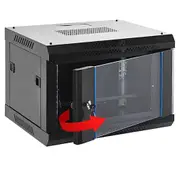 12U Cabinet Server Network Data Rack Wall Mount LAN Rack 400mmDeep Overall 0.6mm