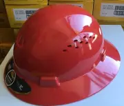 HDPE Full Brim Hard Hat with Fas-trac Suspension (8 colors to choose from)