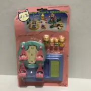 Vtg 90s Meow Meow’s Wonderland Cats Fun Fair Playset Plasticsam new (bin11