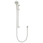 Round 3 Function Hand Shower on Rail Column, PVD Brushed Nickel