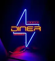 Tesla Diner NEON Sign Exclusive BRAND NEW Rare Collectible USB-C * FREE BAG!! *