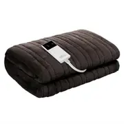 Premium Electric Throw Blanket - Chocolate