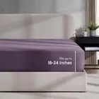 Extra Deep Pocket Full Fitted Sheet 18"-24" Ultra Soft Queen Size (Purple)