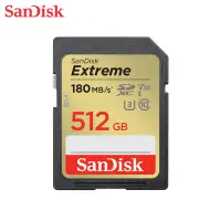 在飛比找Yahoo!奇摩拍賣優惠-SANDISK 512GB Extreme SDXC UHS