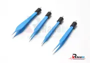 4pcs: American Bipolar Forceps:Adson, Mcpherson,Jeweller#5 & Jeweller#7-REUSABLE