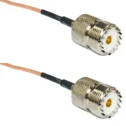 RG316 SO239 UHF Female to SO239 UHF Female Coax RF Cable USA-Ship