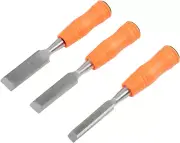 Buck Brothers 120203K 3-Piece Wood Chisel Set with Acetate Handles | 1/2 Inch, 3
