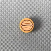 LEGO Medium Nougat 1x1 Round Tile Walnut Pattern Series 23 Nutcracker Accessory