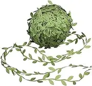 Simonedy Artificial Vines,Fake Leaf Vines Hanging Plants Artificial Greenery Garland DIY Wreath Foliage Green Leaves Home Wall Garden Wedding Party Decor