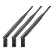 Elinz 3x Aerial Digital Wireless 2.4 GHz Frequency 5dBi Antenna RP SMA Male Connector