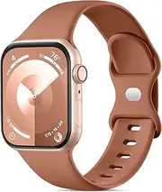 Ouwegaga Compatible with Apple Watch Band 38mm 40mm 41mm 42mm 44mm 45mm 46mm 49mm, Soft Silicone Sport Waterproof Strap for Apple Watch Ultra 2/iWatch Series 10 9 8 7 6 5 4 3 2 1 SE Ultra Women Men