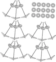 Ciieeo 15 Sets Heavy Duty Wing Nut and Toggle Bolt Kit Carbon Steel Anchors for Drywall Hollow Wall Wood Quick Release for Reliable Anchoring of Mirrors Shelves Fixtures