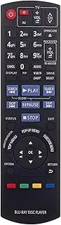 VINABTY N2QAKB000077 Replace Remote Control Fit for Panasonic Blu-ray Disc Player VQT2H86-1 DMPBD45 DMPBD65 DMPBD655 DMPBD65K DMPBD45K VQT2H861 DMP-BD45 DMP-BD65 DMP-BD655 DMP-BD65K