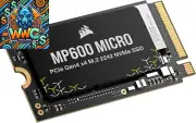 MP600 Micro 1TB M.2 Nvme Pcie X4 Gen4 2 SSD – M.2 2242 – up to 5,100Mb/Sec Seque