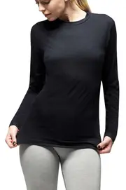 HEAT HOLDERS ULTRA LITE(TM) Black Base Layer Tops-Womens