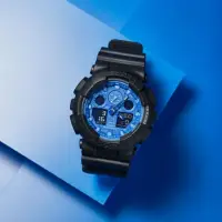 在飛比找momo購物網優惠-【CASIO 卡西歐】G-SHOCK 藍色變形蟲系列手錶(G