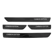Door Sill Scuff Plate Scratch Protector for Mini Carbon Fiber Edition 4 Pcs (for: Mini)