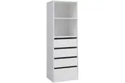 EV Metro 4 Drawer Wardrobe Insert