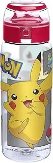 Zak! Designs Pokemon Reusable Tritan Plastic Water Bottle with Flip Top Cap, Featuring Starter Pokemon, BPA-Free and Break Resistant, 25 oz.