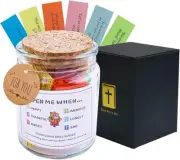 Bible Verse Jar, Color Coded Verses in a 10.1 Ounces, black