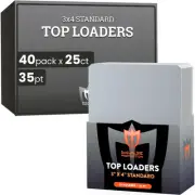 1000 - (Case) Max Pro Clear 35pt Premium Baseball Card Topload Toploaders