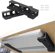 Naturalspring Multifunctional Under-Table Wall Mount for laptops, Space-Saving Storage for Laptop, Tablet and More, for Optimal Space utilisation, Easy Installation, Including 6 x Screws