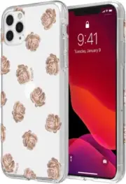 Coach Protective Case for iPhone 11 Pro | Dreamy Peony - Clear and Pink