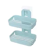 10Psc Plastic Suction Cup Soap Toothbrush Box Dish Holder Drain Rack Dish Storage Plate Tray Holder Shower Bathroom Accessories