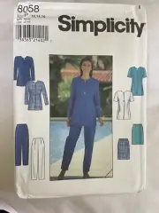 Simplicity 8058 Size P 12,14,16 Jacket, Pants and Skirt Sewing Pattern Uncut