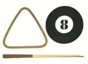 Eight Ball Set. Scrapbook, Card Making Paper Piecing
