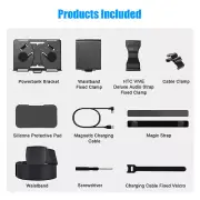 Silicone Protective Pad Power Pack Bracket Battery Holder Set for Quest 2/Vive