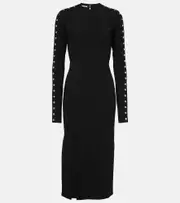 [Stella McCartney] Stella McCartney Knitted midi dress AU 12 black