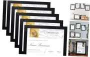 8.5 x 11 Frame Certificate Document Frame Set of 6, Diploma Frame for Wall