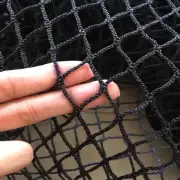 Black Soccer Backstop Net, Sports Practice Barrier Net,Solid Golf Ball Hitting N