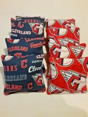 8 Cornhole Bag Set Corn Hole Cleveland Guardians